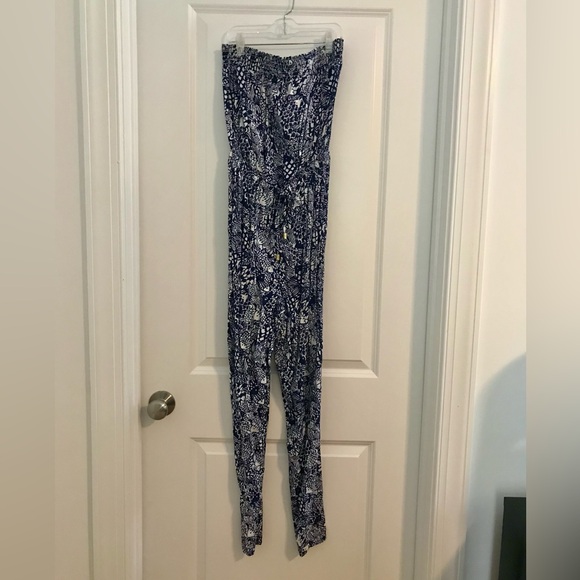 LILLY PULITZER for Target Strapless Jumpsuit in Upstream - Picture 3 of 12